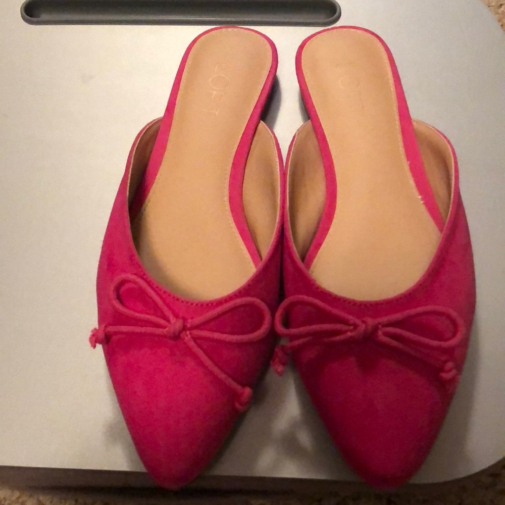Loft hot pink slides size 8